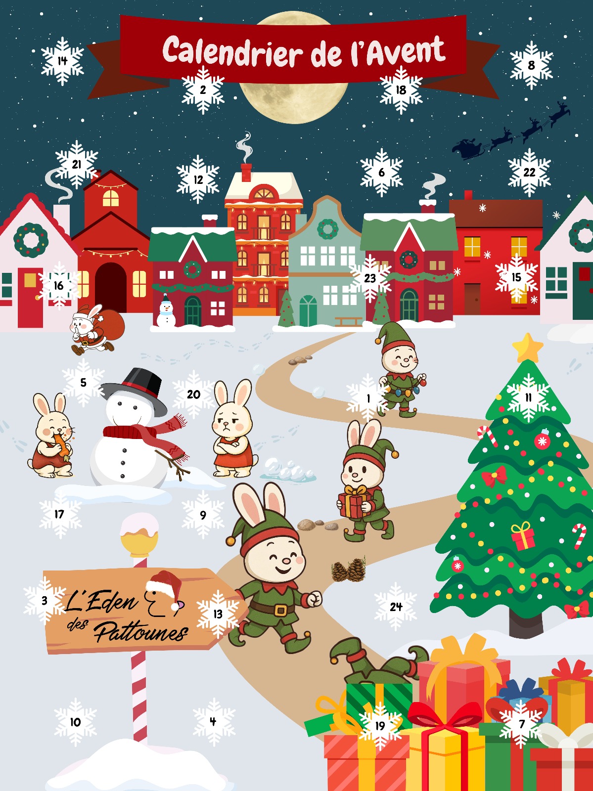 Calendrier de l'Avent pour lapins